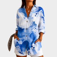 LIORA LONDON | COASTAL WATERCOLOUR BLOUSE