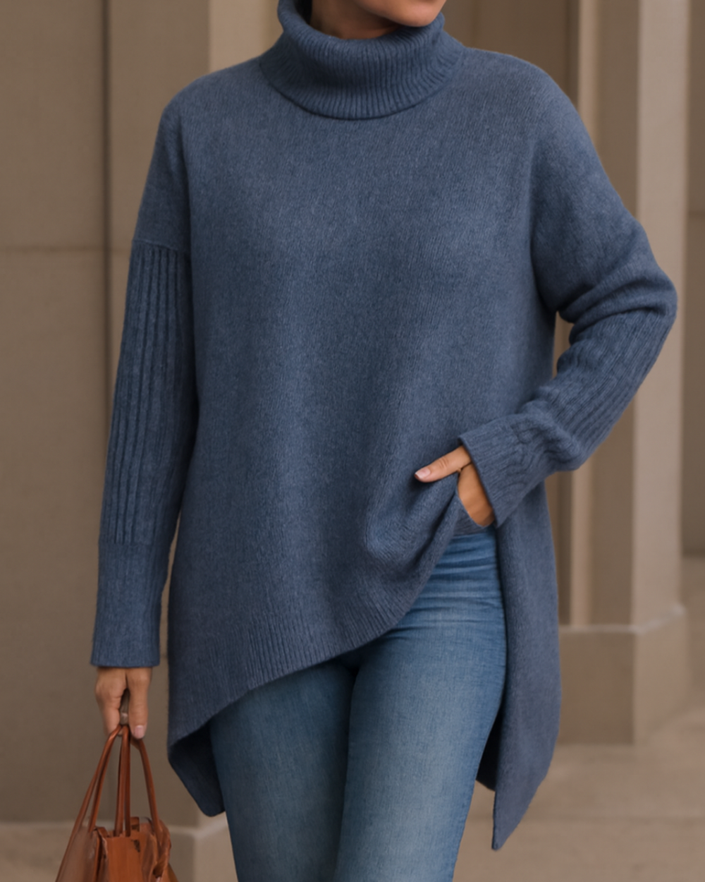 FENELLA | LONG TURTLENECK SWEATER