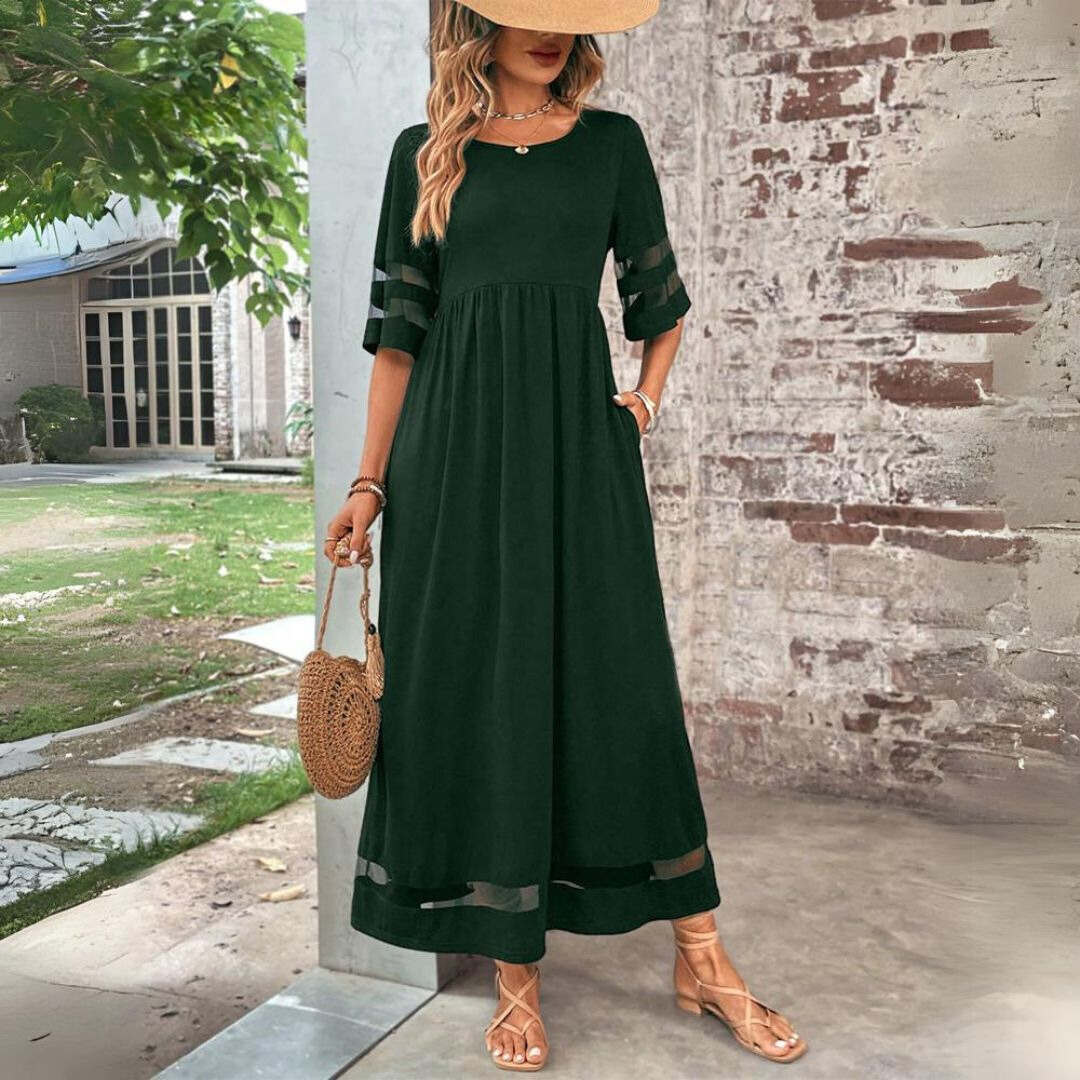 AUBREY | FLATTERING TUMMY-SMOOTHING MIDI DRESS