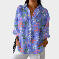 LIORA LONDON | RELAXED FIT SMALL PRINT BLOUSE