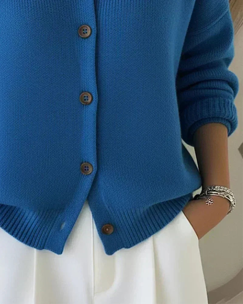 VEGA | COLLARED BUTTON-UP CARDIGAN