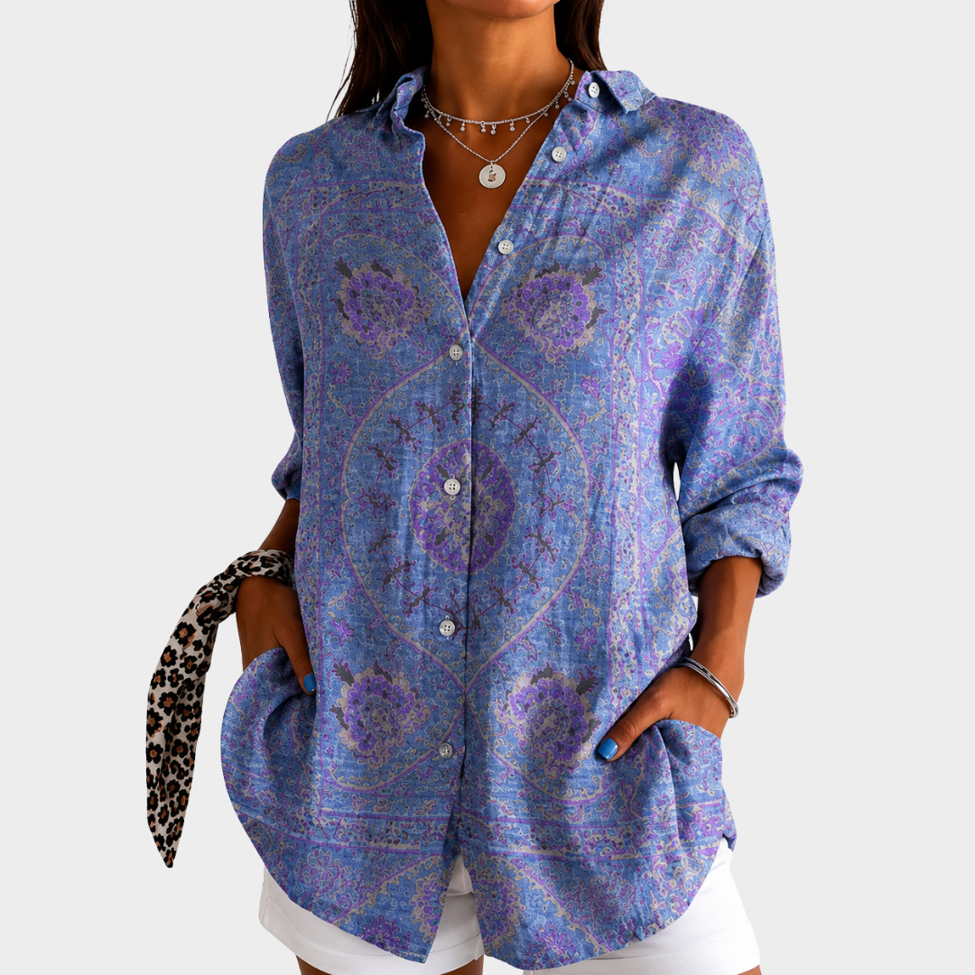 LIORA LONDON | LAVENDER MOSAIC BLOUSE