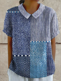 Allie | Patchwork Print Blouse