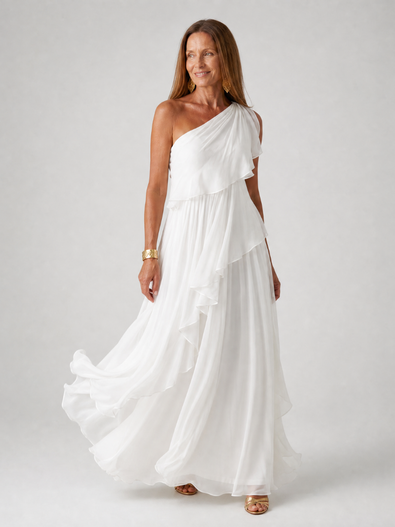 ARABELLA | CASCADING RUFFLE MAXI DRESS
