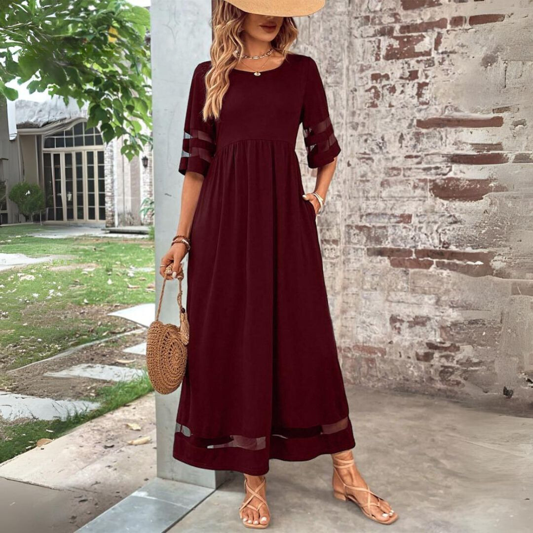 AUBREY | FLATTERING TUMMY-SMOOTHING MIDI DRESS