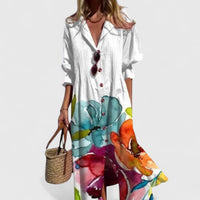 Vanessa | Long Printed Shirt Dress