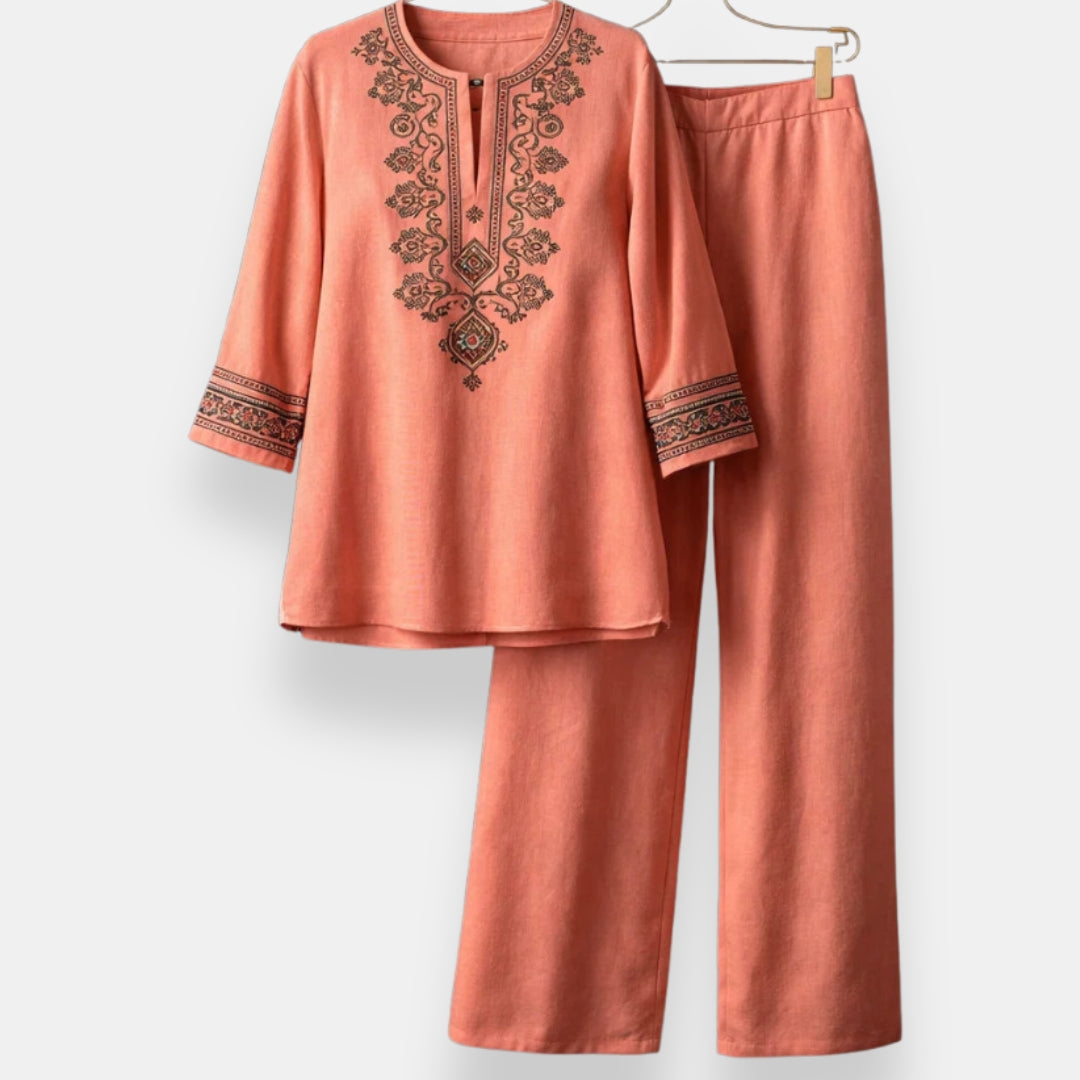 Cordelia | Embroidered Two-Piece Set