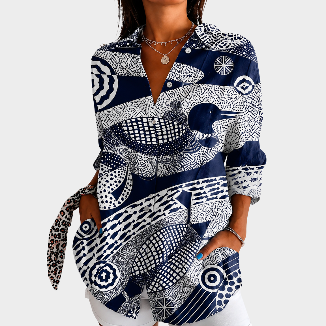 LIORA LONDON | COASTAL MOSAIC BLOUSE