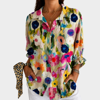 LIORA LONDON | WATERCOLOUR FLORAL BLOUSE