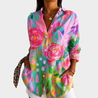 LIORA LONDON | HAND-PAINTED GARDEN BLOUSE