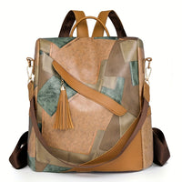 Delfina | Checked Anti-Theft Backpack