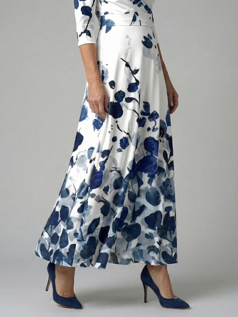 LIORA™ | Floral Wrap Maxi Dress