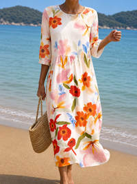 Women's Casual Floral Print Dress