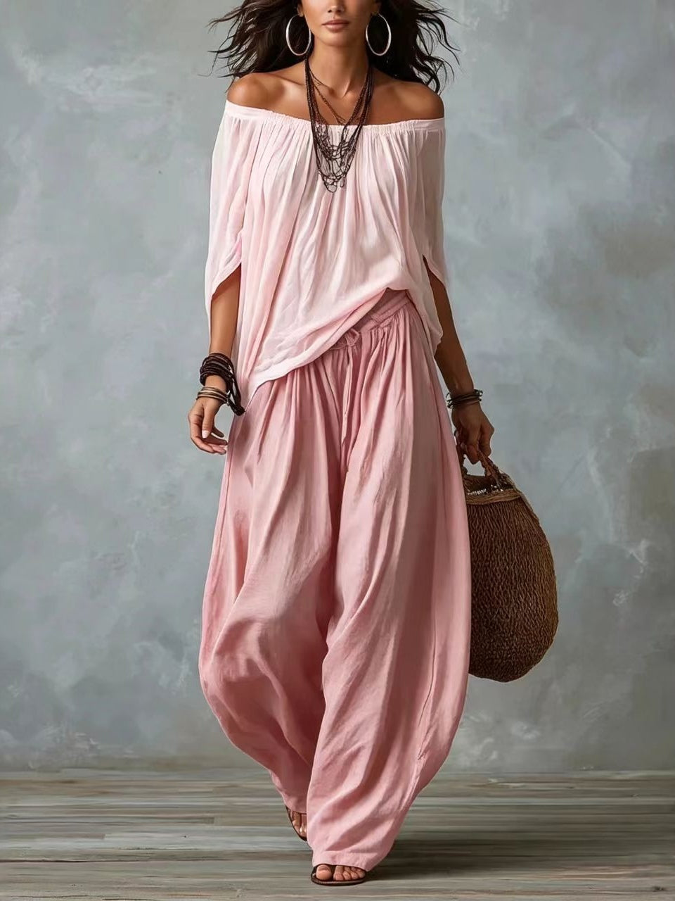 Raffaella | Off-Shoulder Two-Piece Set
