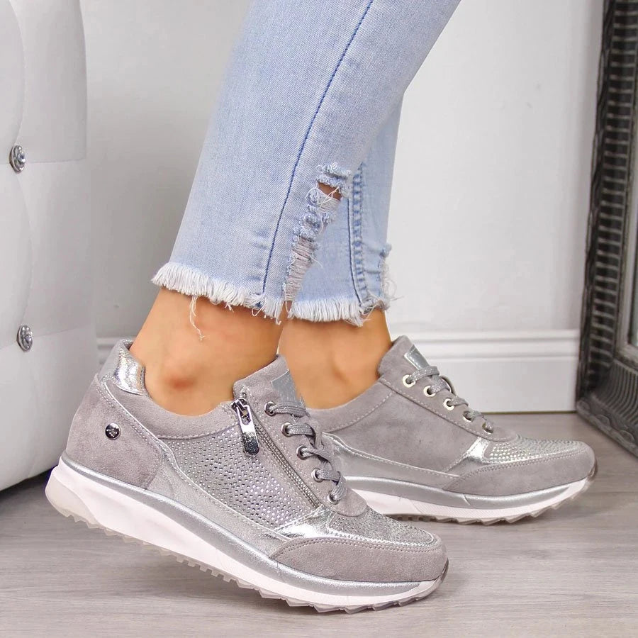 SUKIE | ZIP DETAIL COMFORT TRAINERS