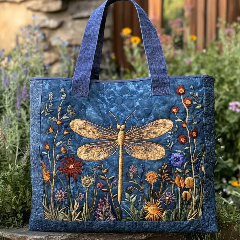 Handcrafted Bag | Golden Dragonfly
