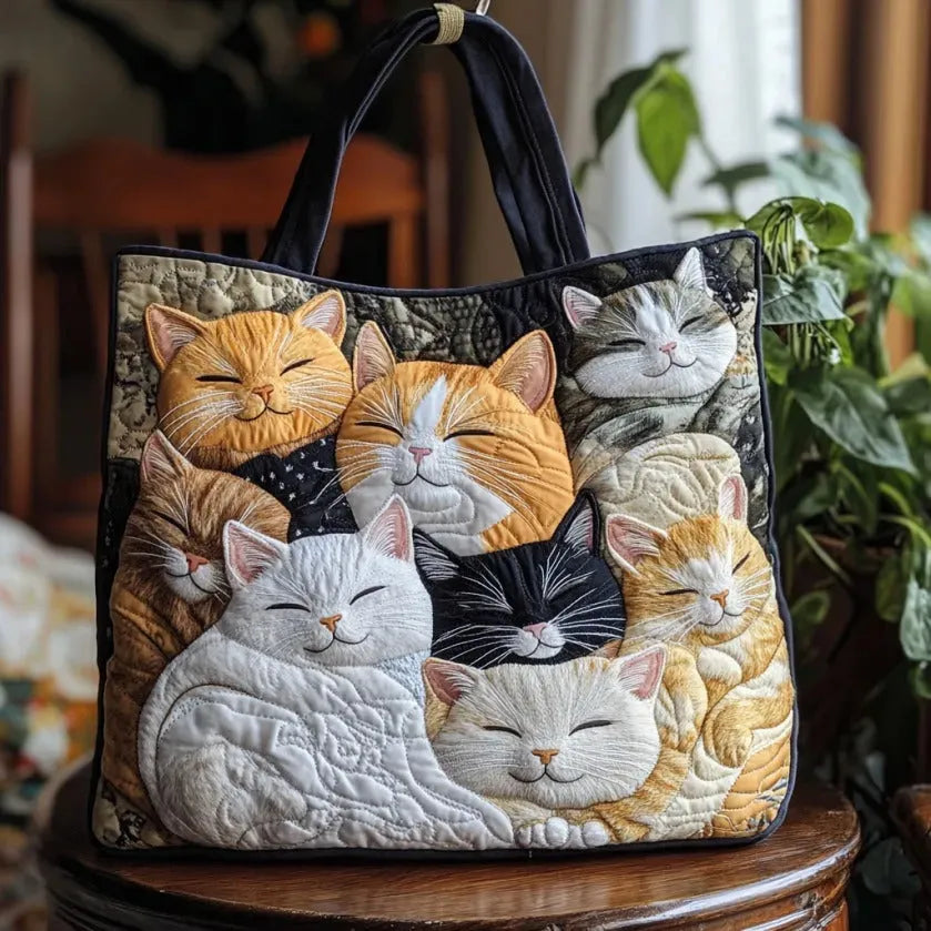 Handcrafted Bag | Sleeping Kittens