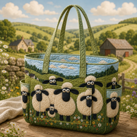 Élodie | Dreamy Sheep Quilted Tote Bag