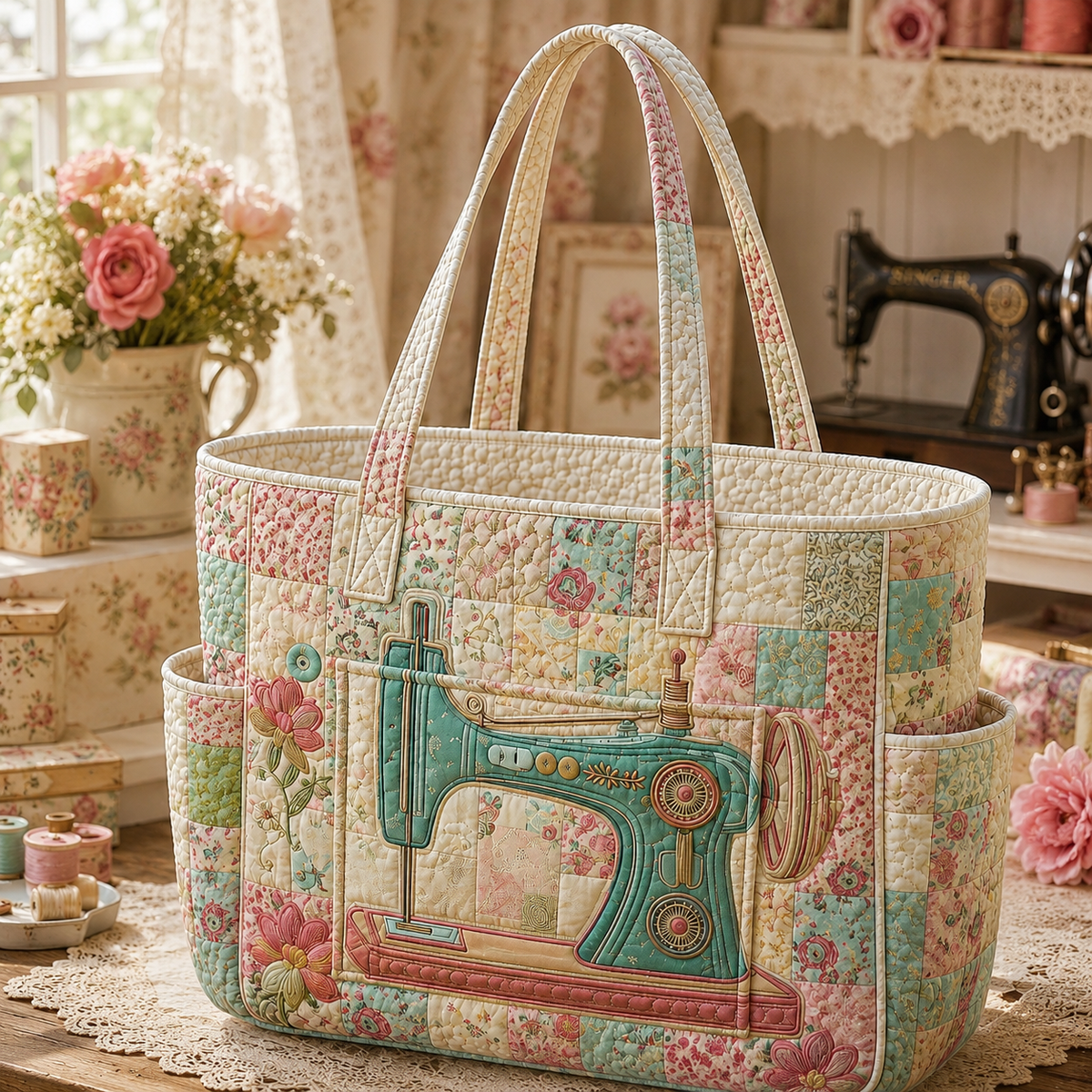 Nadine | Artistic Sewing Quilted Tote Bag