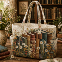 Adèle | Books Quilted Tote Bag