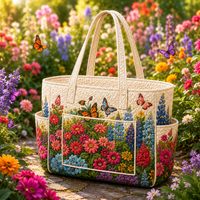 Joséphine | Sea of Flowers Quilted Tote Bag