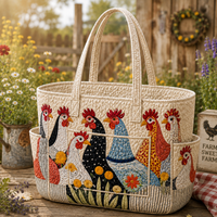 Agathe | Meadow Hen Quilted Tote Bag