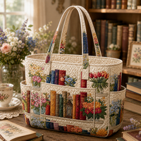 Bernadette | Books Quilted Tote Bag