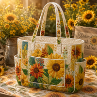 Gisèle | Sunflower Dream Quilted Tote Bag