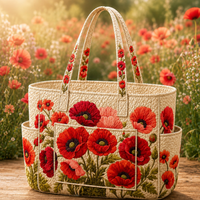 Pénélope | Poppy Quilted Tote Bag