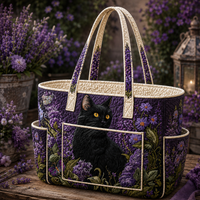 Éva | Cat Quilted Tote Bag