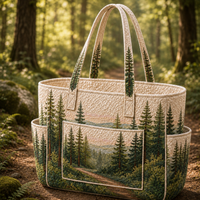 Sylvie | Forest Path Quilted Tote Bag