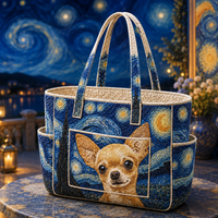 Inès | Dreamy Chihuahua Quilted Tote Bag