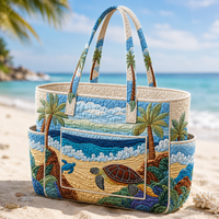Delphine | Sea Turtle Quilted Tote Bag