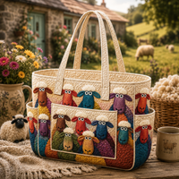 Sandrine | Dreamy Sheep Quilted Tote Bag