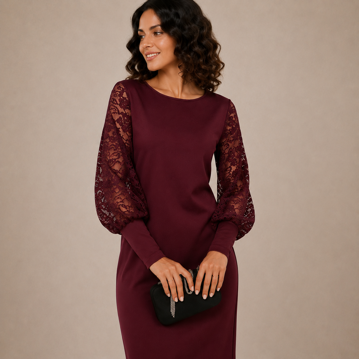 LIORA™ | Elegant Relaxed Midi Dress