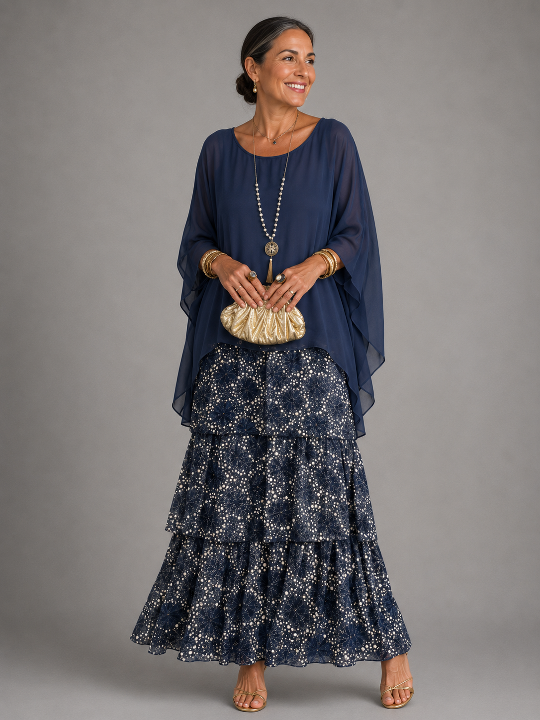 LIORA™ | Elegant Flowy Maxi Dress