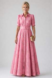 Liora London™ | Belted Floral Maxi Dress