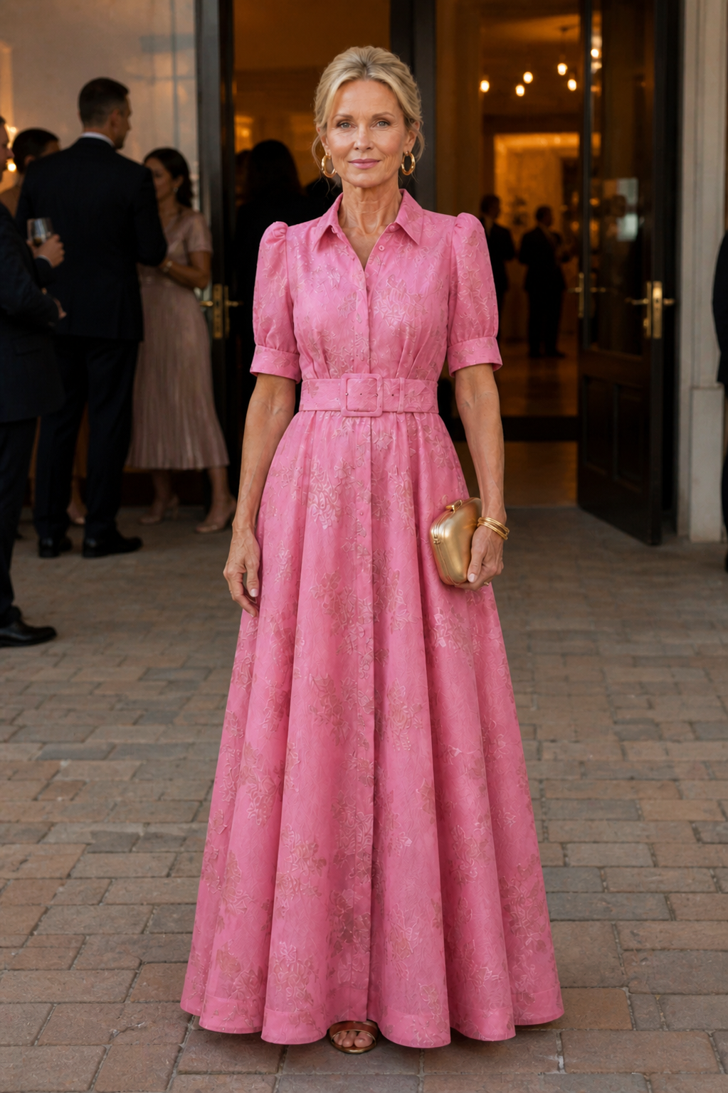 Liora London™ | Belted Floral Maxi Dress
