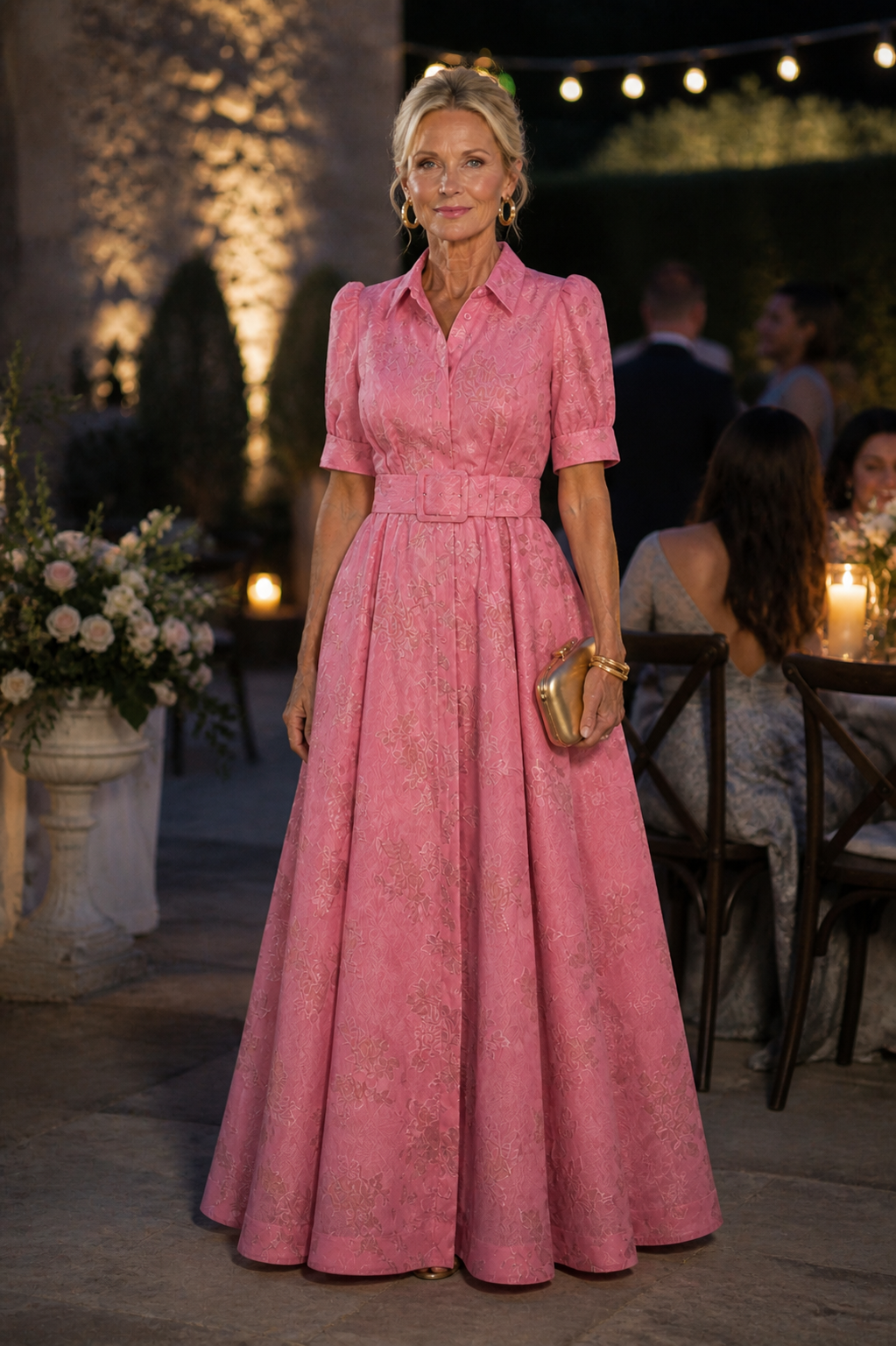 Liora London™ | Belted Floral Maxi Dress