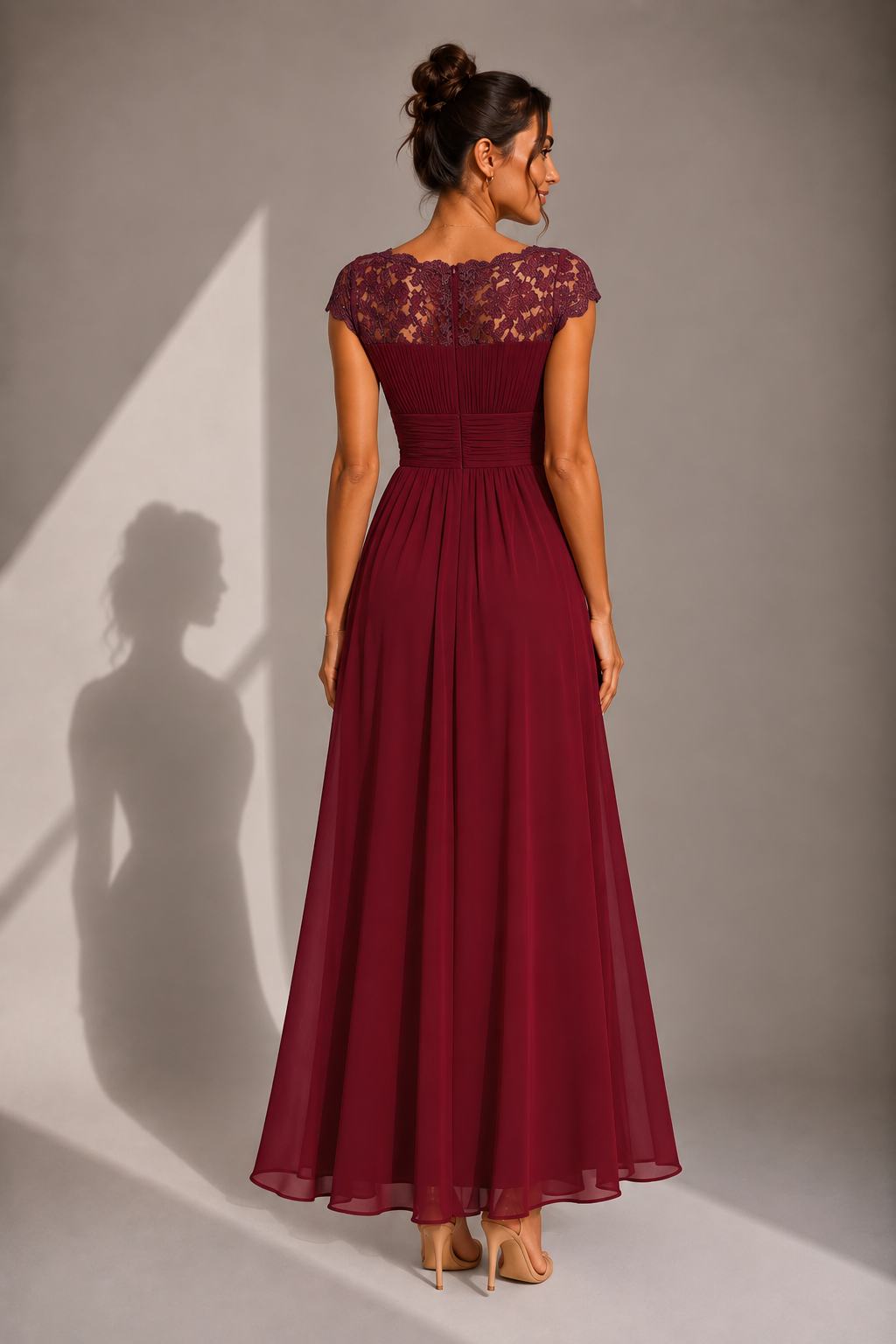 LIORA™ | Lace Bodice Maxi Dress