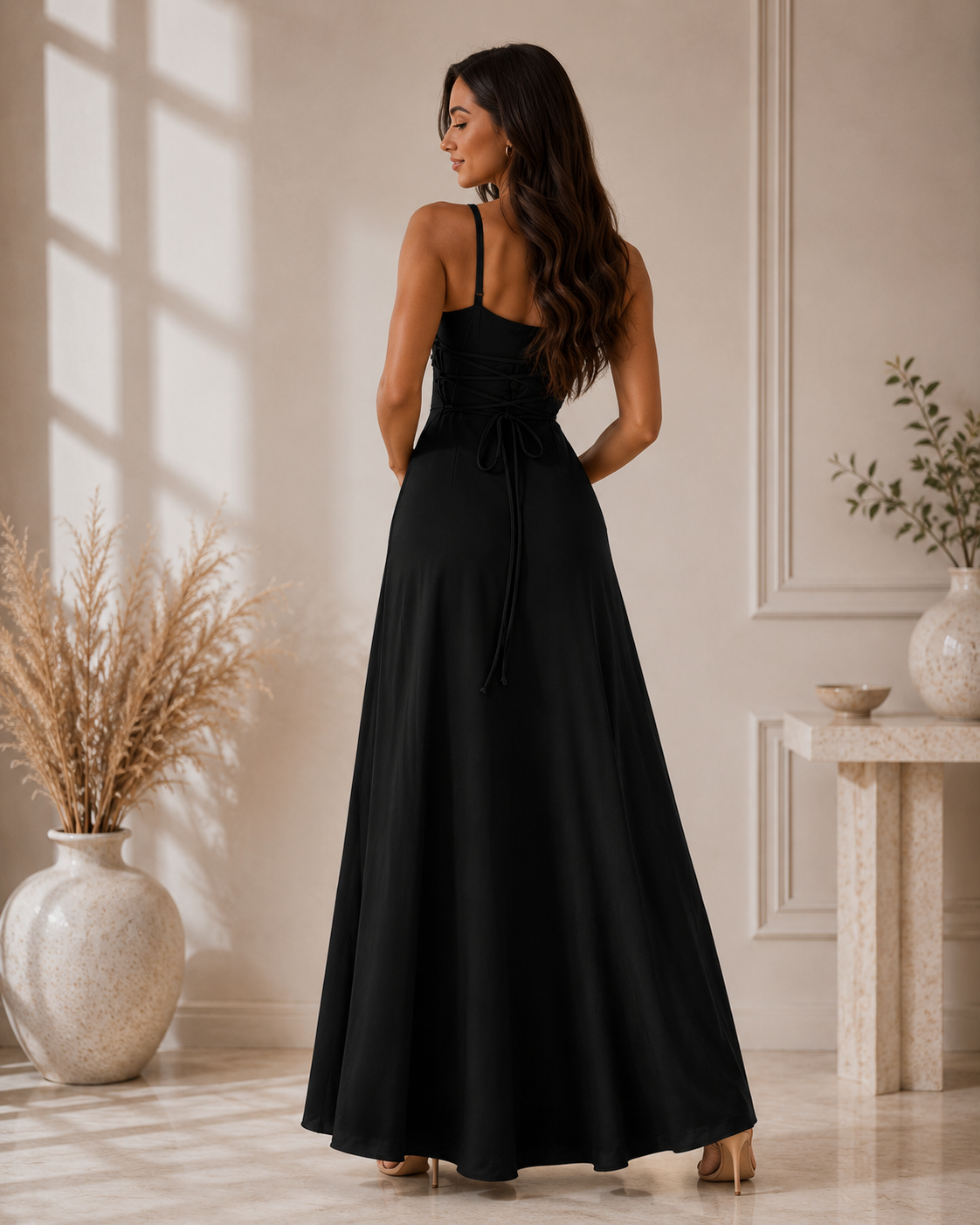 LIORA™ | Cowl-Neck Maxi Dress