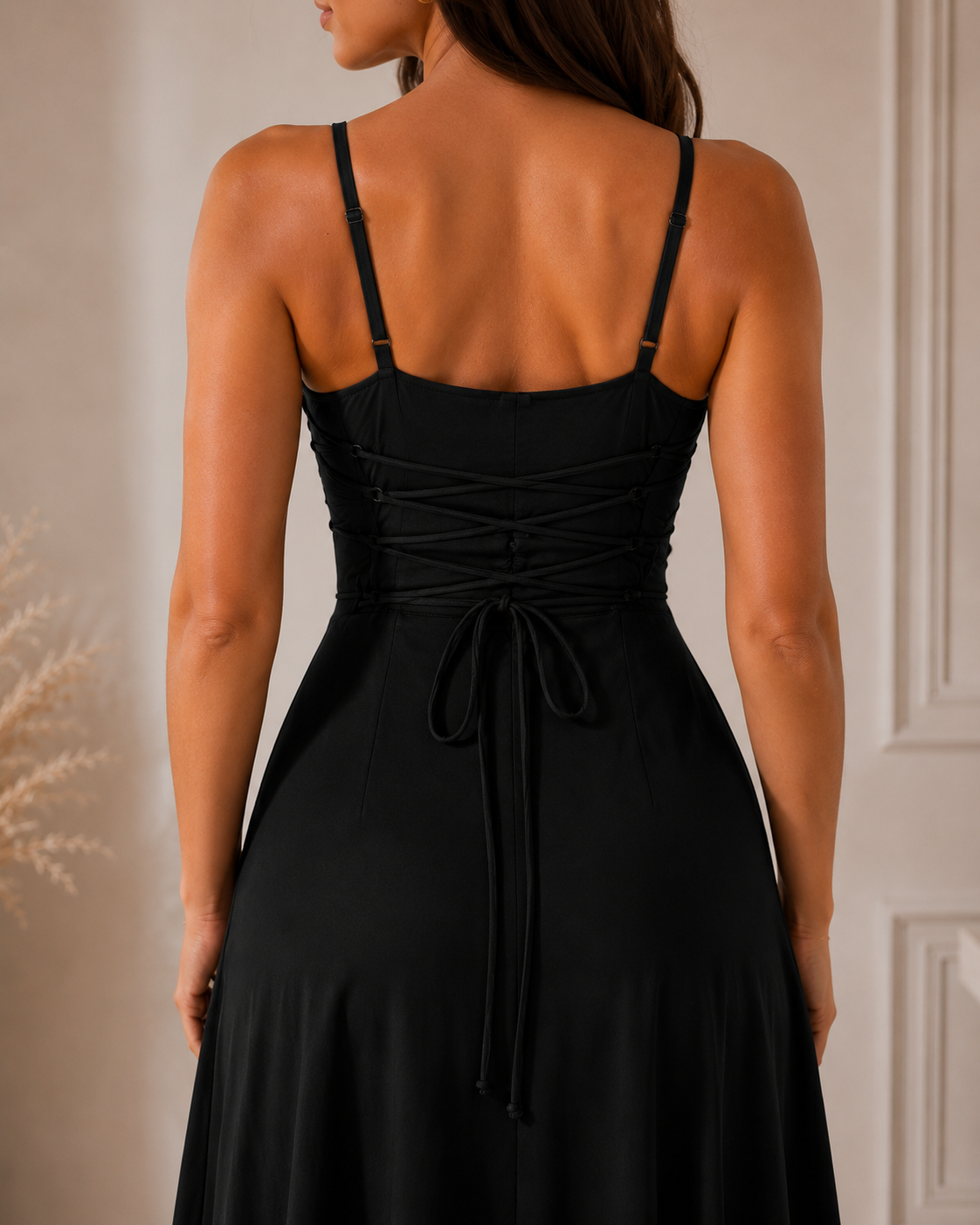 LIORA™ | Cowl-Neck Maxi Dress