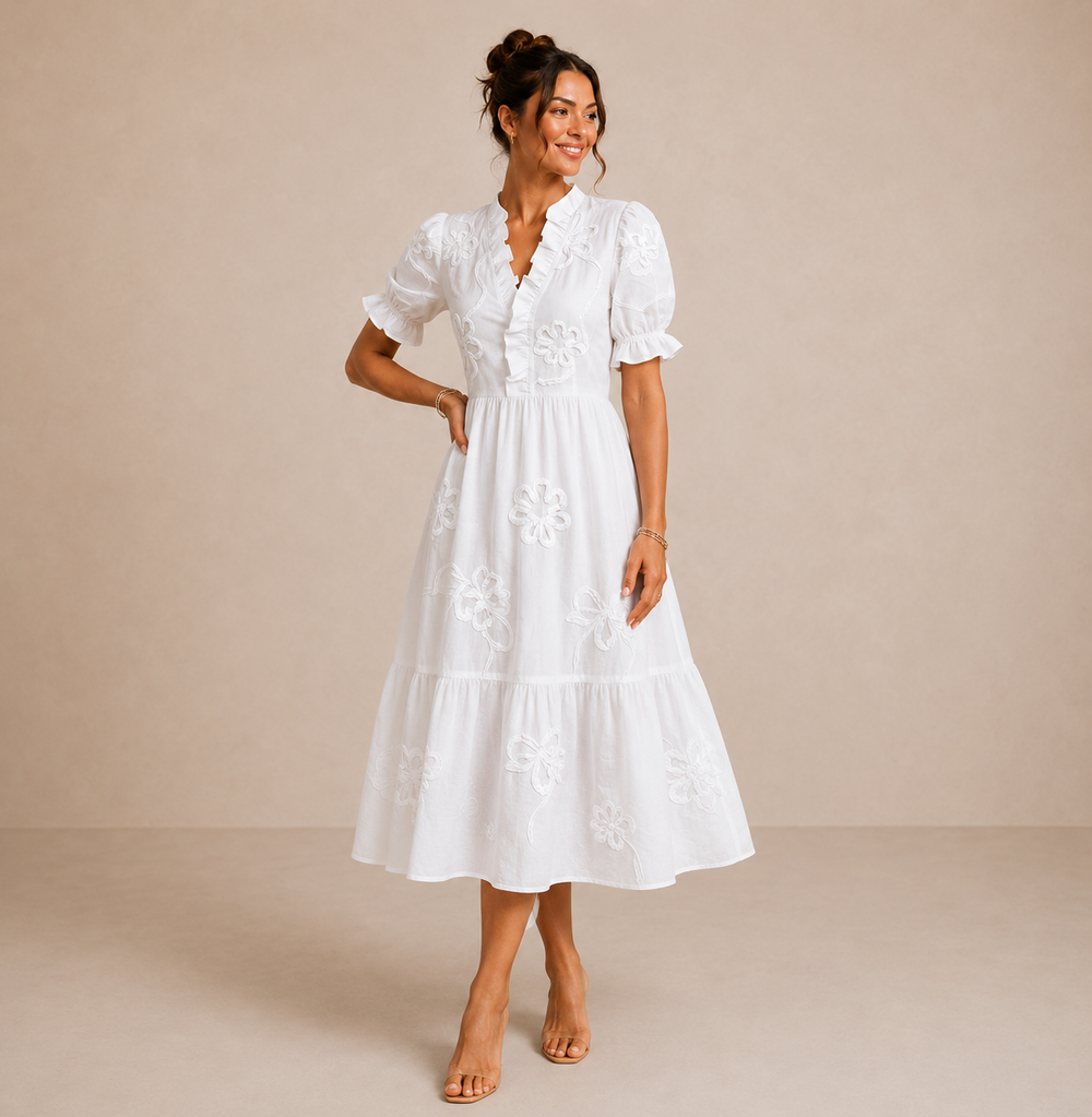 LIORA™ | Wrap Midi Dress