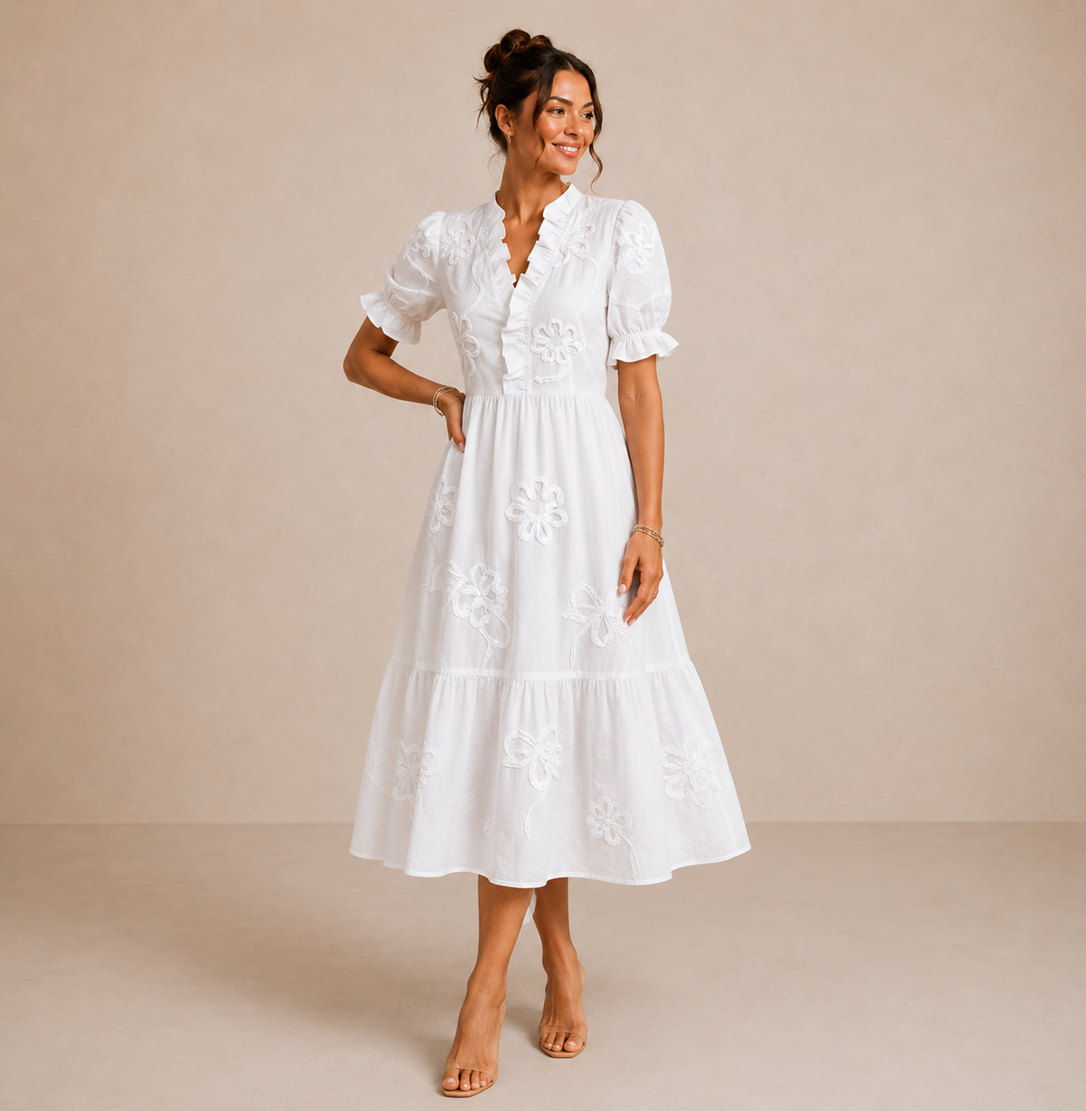 LIORA™ | Wrap Midi Dress