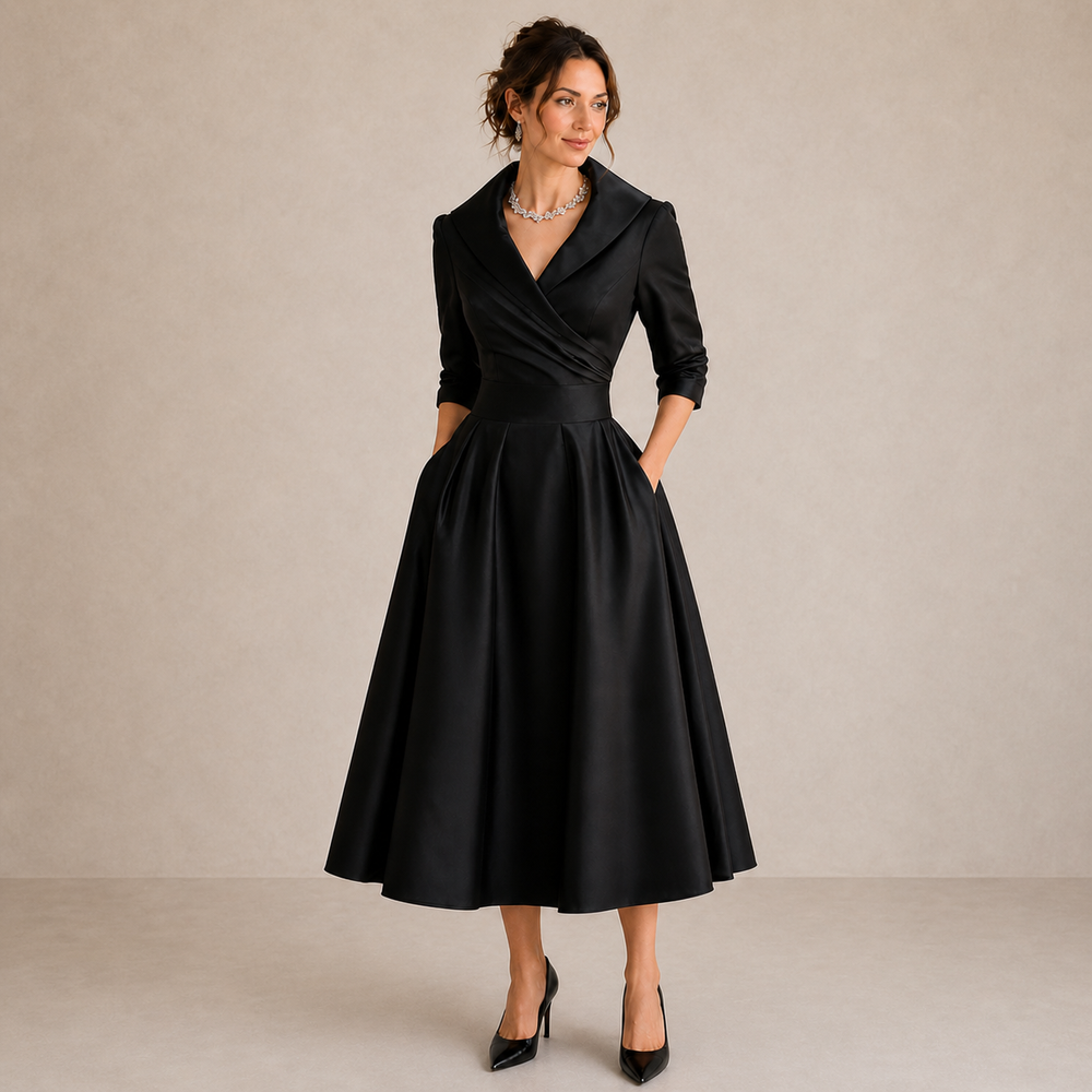 LIORA™ | Fitted Midi Dress