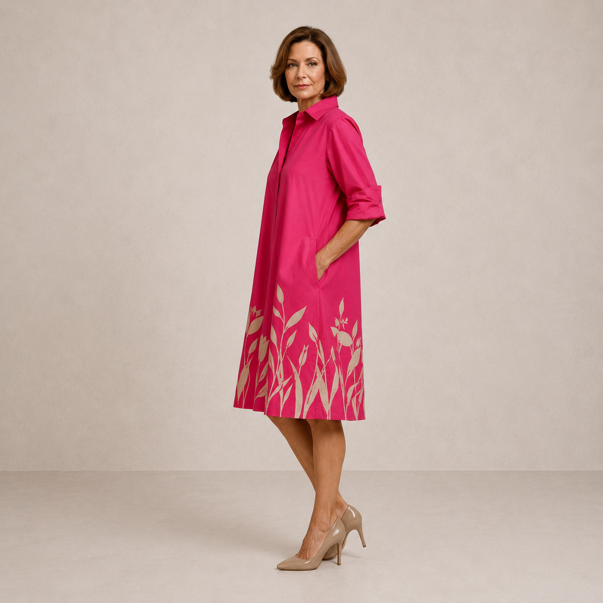 LIORA™ | Relaxed Flowy Midi Dress