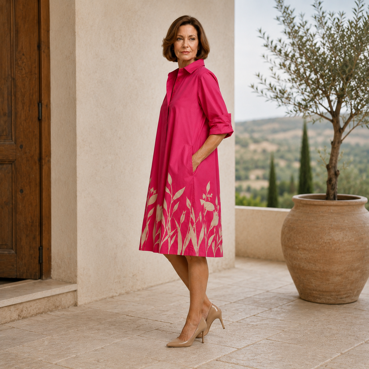 LIORA™ | Relaxed Flowy Midi Dress