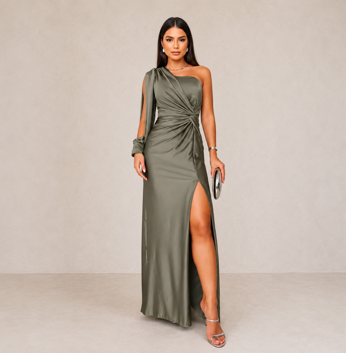 LIORA™ | Printed Midi Dress