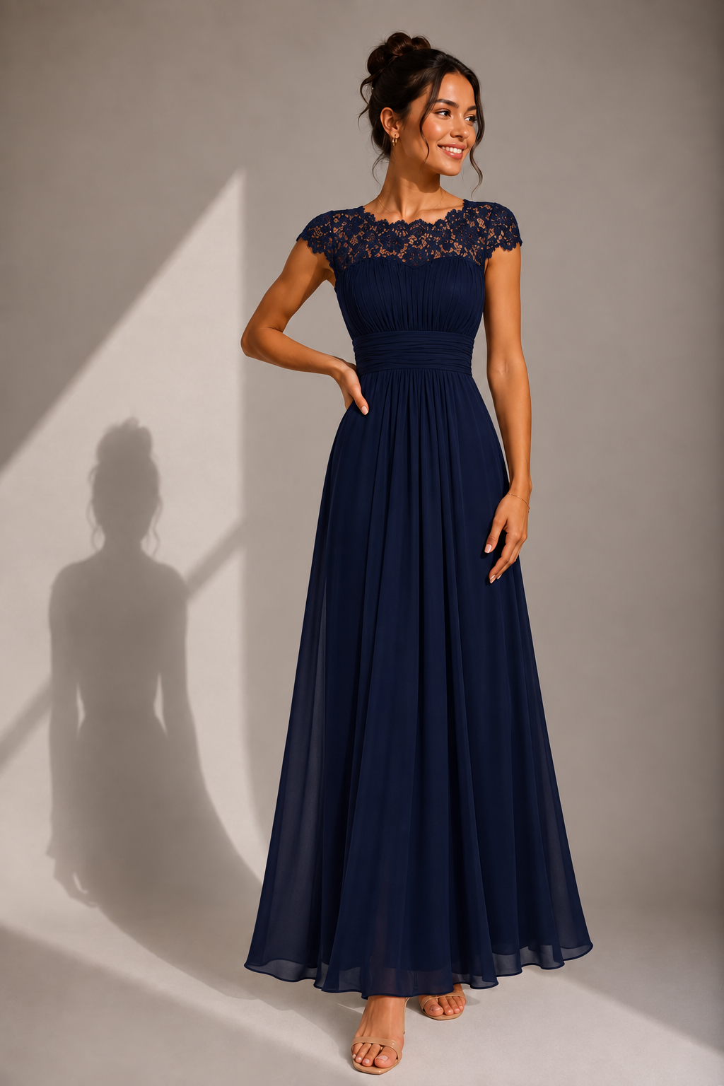 LIORA™ | Lace Bodice Maxi Dress