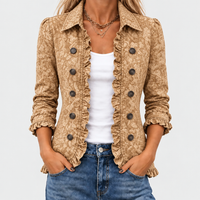 BERSABA | PAISLEY PRINT RUFFLE JACKET